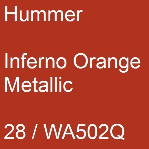 Hummer, Inferno Orange Metallic, 28 / WA502Q.